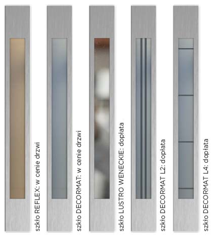 drzwi-delta-gladkie-pasek-inox-plus-przeszklenie drzwi-delta-gladkie-pasek-inox-plus-przeszklenie