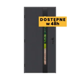 Drzwi-Gerda-Select-Hanover-8B-90-lewe-antracyt-mira-star-ramka-okucia-czarne